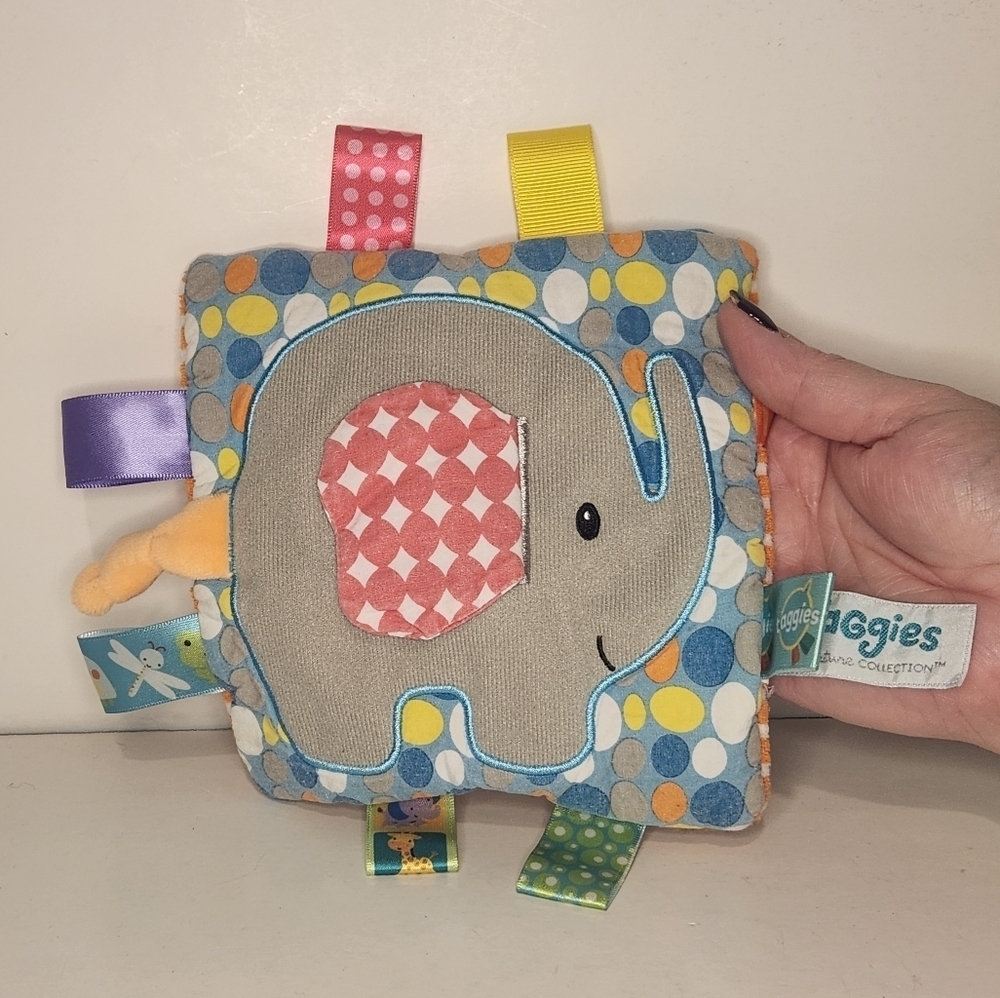 Mary Meyer Taggies Signature Collection Elephant Crunchy, Squeaker Sensory Toy